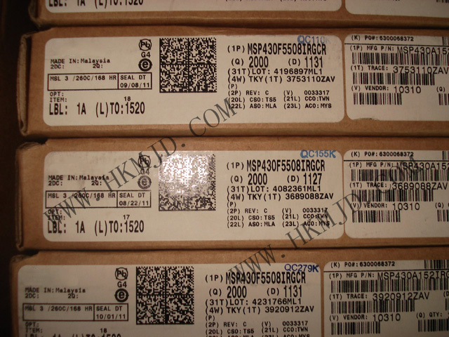 MSP430 MCU MSP430F5508IRGCR 超低功耗16位微控制器，適用于各種應(yīng)用