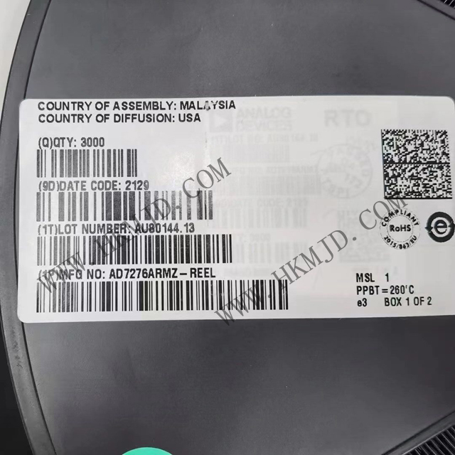 12位ADC AD7276ARMZ AD7276 模數轉換器 00Bit 3MSPS SAR ADC I.C.