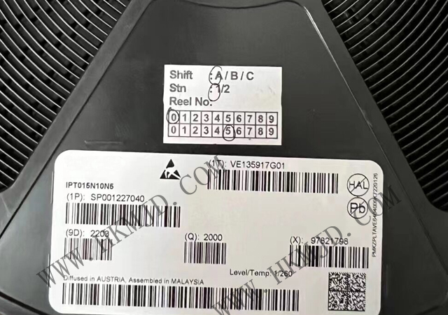 【出售INFINEON】N溝道 MOSFET IPT015N10N5 OptiMOS? 5功率晶體管，100V