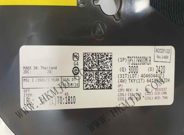 供應(yīng) [TI] TPS22990DMLR 配電開(kāi)關(guān)——3.9mΩ 單通道負(fù)載開(kāi)關(guān)
