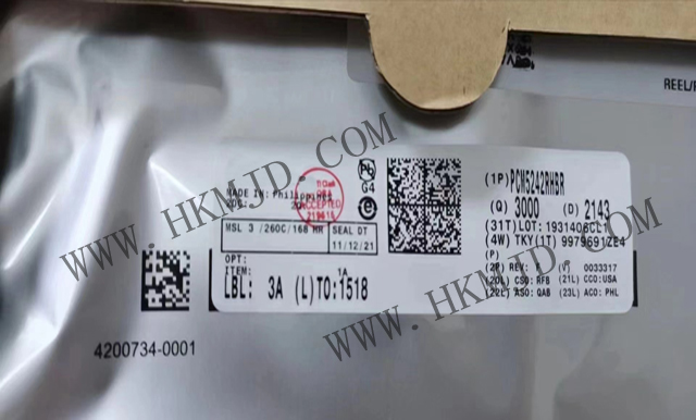 PCM5242RHBR (TI) 4.2VRMS DirectPath?、32 位、384kHz、114dB 音頻立體聲 DAC