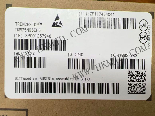 第五代高速系列 - IKW75N65EH5 - 高速 650 V 硬開(kāi)關(guān) IGBT TRENCHSTOP? 5