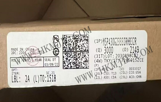 明佳達(dá)電子——【出售】MSP430G2333IRHB32R (TI) 16MHz，16位混合信號(hào)微控制器