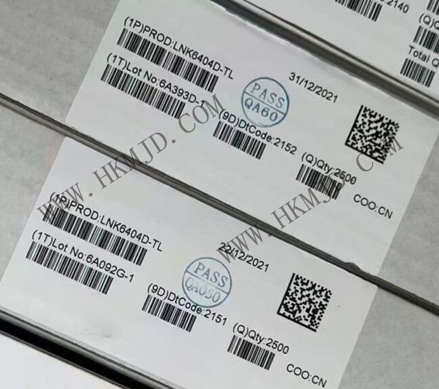 LNK6404D：適用于適配器和充電器的節(jié)能、精確的初級側(cè)調(diào)節(jié)CV/CC切換器