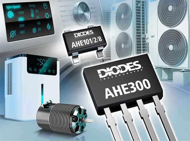 Diodes 公司推出先進的銻化銦霍爾器件傳感器，適用于旋轉和電流檢測產(chǎn)品應用