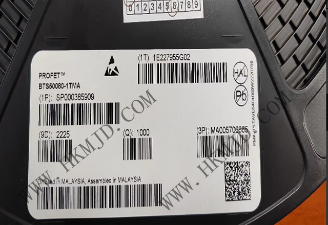 BTS50080-1TMA 英飛凌單通道高壓側電源開關，具有嵌入式保護功能